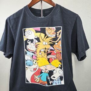 Nickelodeon Viacom Nicktoons Character Collage Graphic T-Shirt Sz M